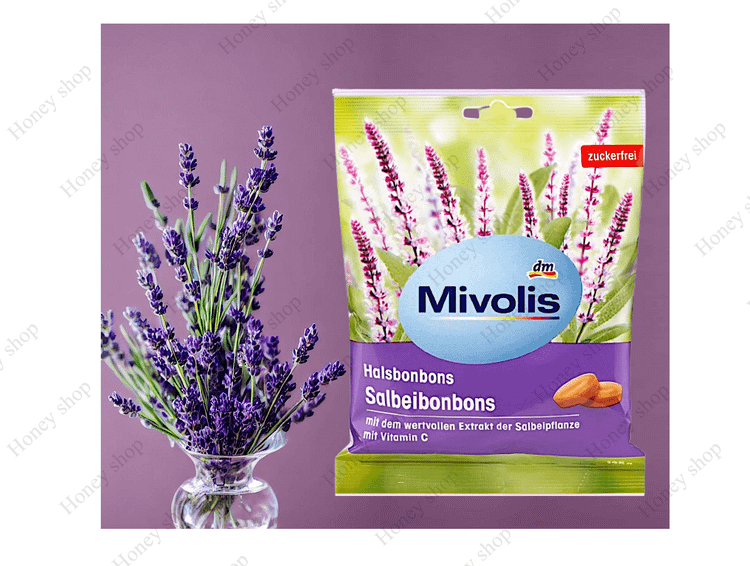 آبنبات ضد سرفه مریم گلی میوولیس Mivolis - بدون قند