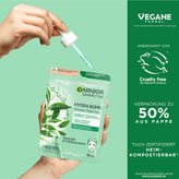 ماسک ورقهای چای سبز گارنیه اسکین اکتیو - آبرسانی و شادابی