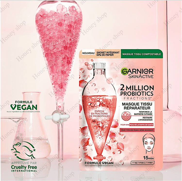 ماسک پارچهای ترمیمکننده پروبیوتیک گارنیر - مناسب پوست خشک