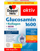 کپسول کمپلکس گلوکزامین + کلاژن + هیالورون dopple herz (aktiv) اوریجینال اصل آلمان