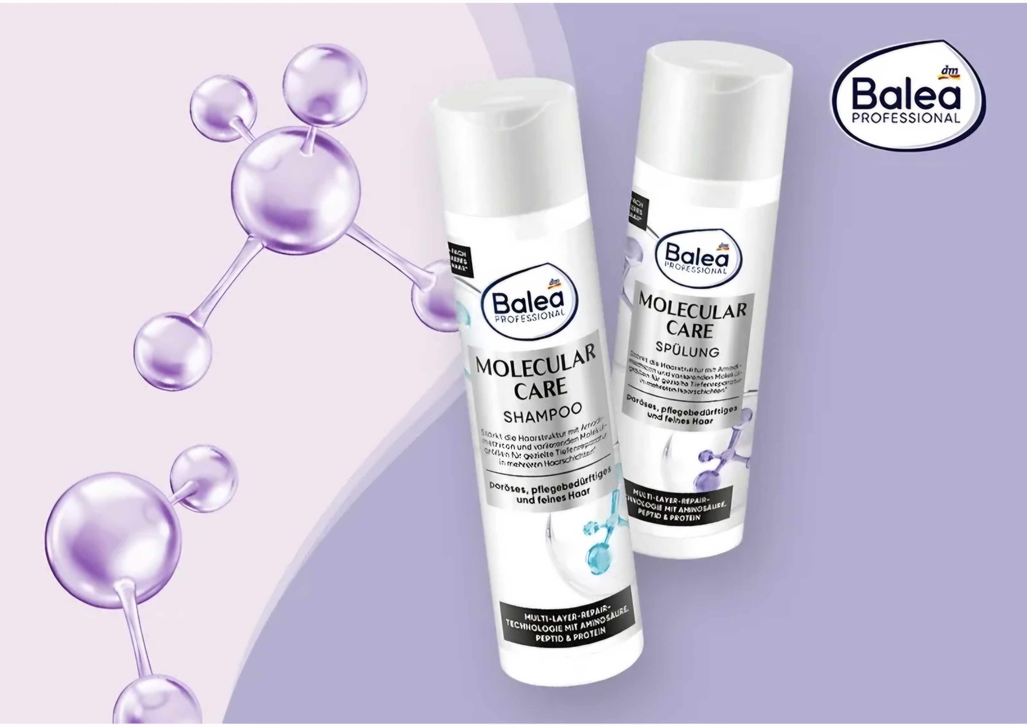 شامپو مراقبت مولکولی اورجینال آلمان Balea Molecular Care