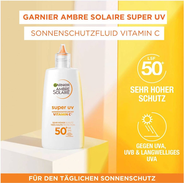 ضد آفتاب ویتامین C گارنیر SPF 50 مدل Super UV ضد لک اورجینال