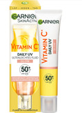 ضد آفتاب ویتامین C گارنیر SPF 50 مدل Daily UV Glow (بیرنگ و رنگی) اورجینال